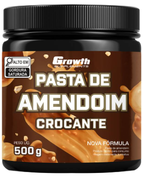 GROWTH PASTA DE AMENDOIM CROCANTE 500GR