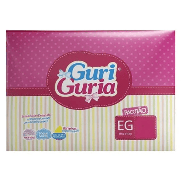 Fralda Guri Guria Pacotao EG 64 Unidades