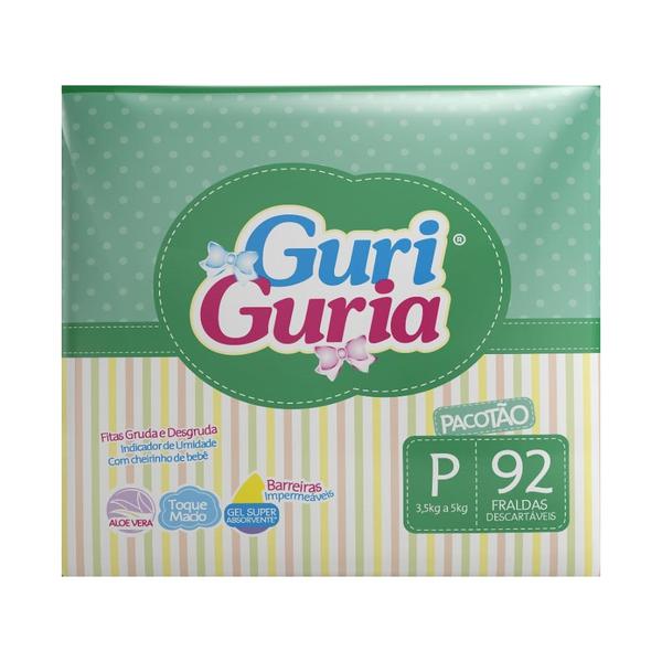 Fralda Guri Guria Pacotao P 92 Unidades