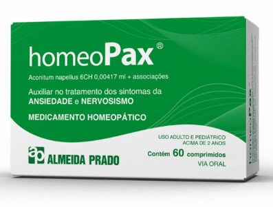 Homeopax com 60 comprimidos