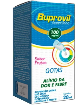 IBUPROFENO (BUPROVIL) 100MG/ML SB FRUTAS FR 20ML