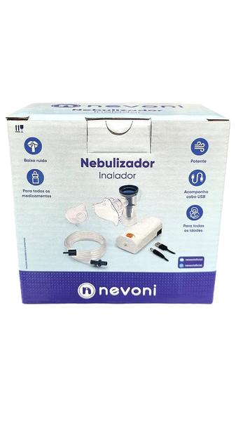 Inalador Nebulizador Nevoni NEB IN102 com Cabo USB (sem carregador)