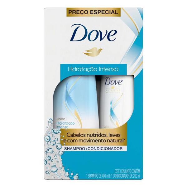 Kit Dove Hidratação Shampoo 400ml + Condicionador 200ml