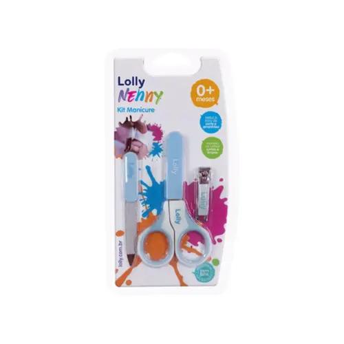 Kit Manicure Lolly Infantil Baby Azul - 7321