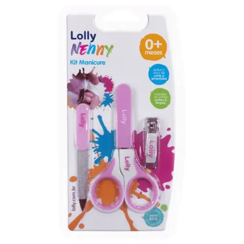 Kit Manicure Lolly Infantil Baby Rosa - 7321