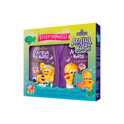 Kit Shampoo + Condicionador Acqua Kids TuttiFrut 250ml