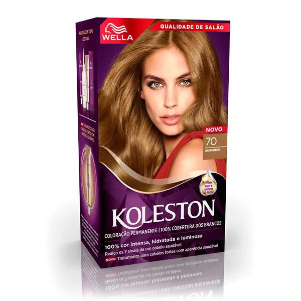 Tinta de Cabelo Wella Koleston 70 Louro Médio