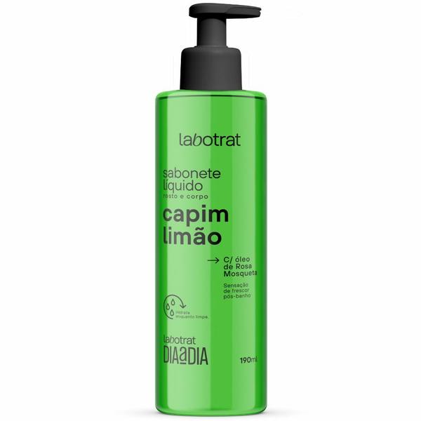 Sabonete Líquido Facial e Coporal Labotrat Capim Limão 190ml