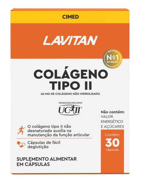 Lavitan Colágeno Tipo II Não Hidrolisado