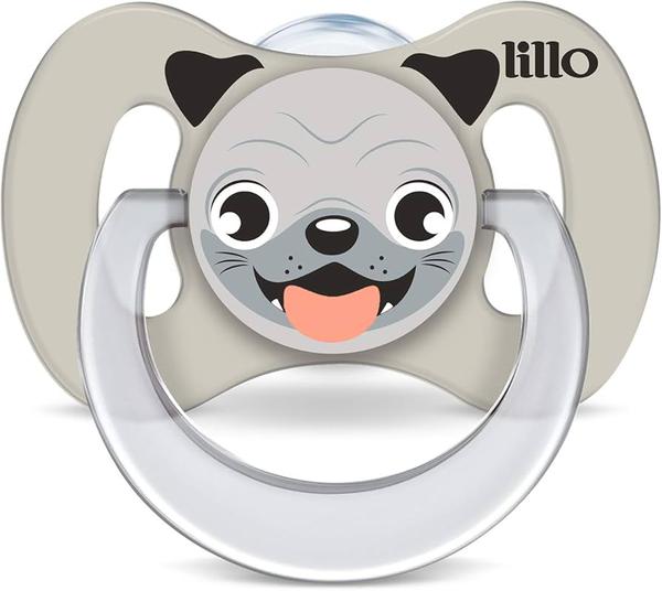 Lillo Chupeta Funny Animais Silicone Anatômico Cachorro Tamanho 2