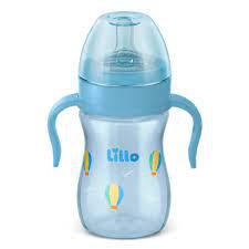 Mamadeira Lillo Evolution C/Alça  Azul 240ml