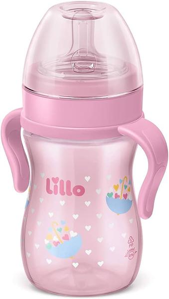 Mamadeira Lillo Super Evolution Primeiros Passos C/ Alça Silicone 240ml