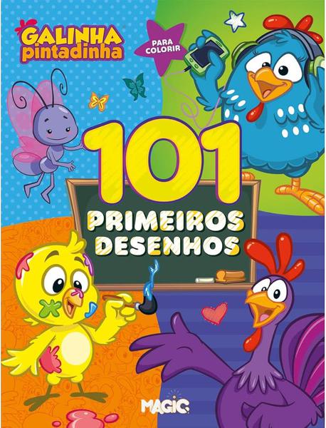Livro 101 Primeiros Desenhos Galinha Pintadinha