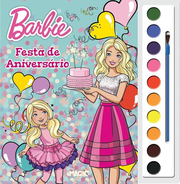 Livro Barbie Festa De Aniversário Magic Kids