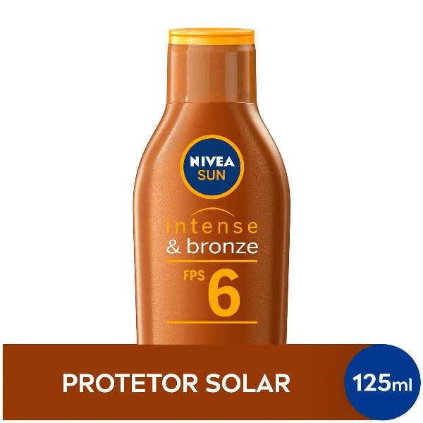 Loção Bronzeadora Nivea Sun Intense & Bronze FPS 6 125ml