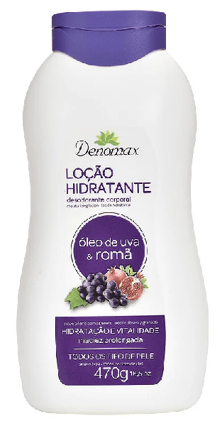 Loção Desodorante Hidratante Denomax - Oleo de Uva e Romã 490g