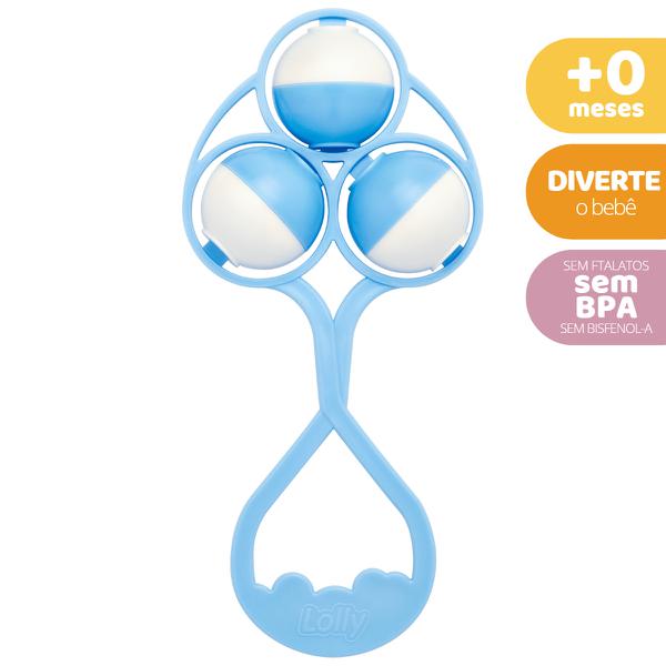Chocalho Lolly Nenny Tip Azul Ref. 7230-01