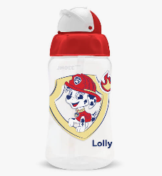 LOLLY COPO C/CANUDO PATRULHA CANINA MASC 330ML