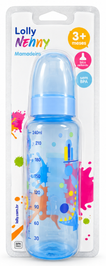 Lolly Mamadeira Color Azul 240 ml – Ref. 1670-01