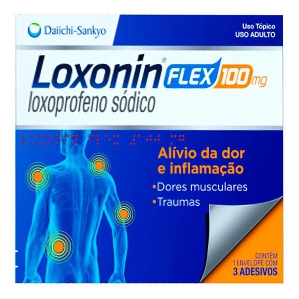 Loxonin Flex 100mg com 3 Adesivos