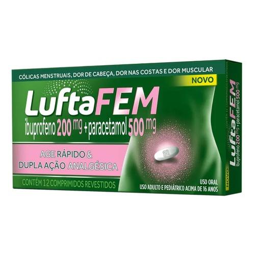 LUFTAFEM 200+500MG CX 12CP