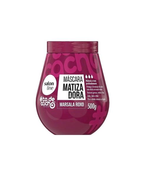 Máscara Matizadora Salon Line #todecacho Marsala Roxo 500g
