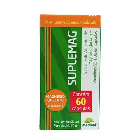 Magnesio Dimalato 60 Cápsulas Medinal 590mg