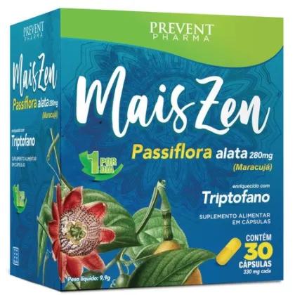 Mais Zen Calmante Natural Passiflora Triptofano 280mg com 30 Cápsulas
