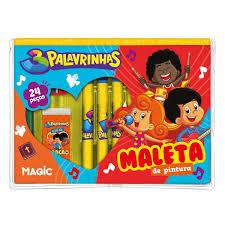 Maleta para Pintura 3 Palavrinhas 24 Peças