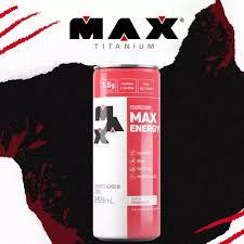 Max Energy Lata 269ml Sabor Framboesa Max Titanium Framboesa