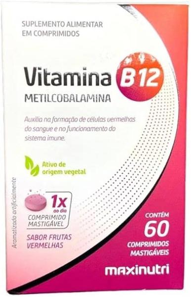Maxinutri Vitamina B12 Comprimidos Mastigáveis 60 Comprimidos