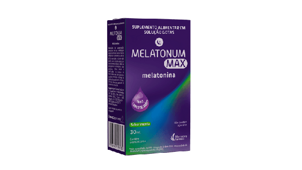 Melatonum Max Melatonina Sabor Menta Gotas 30ml