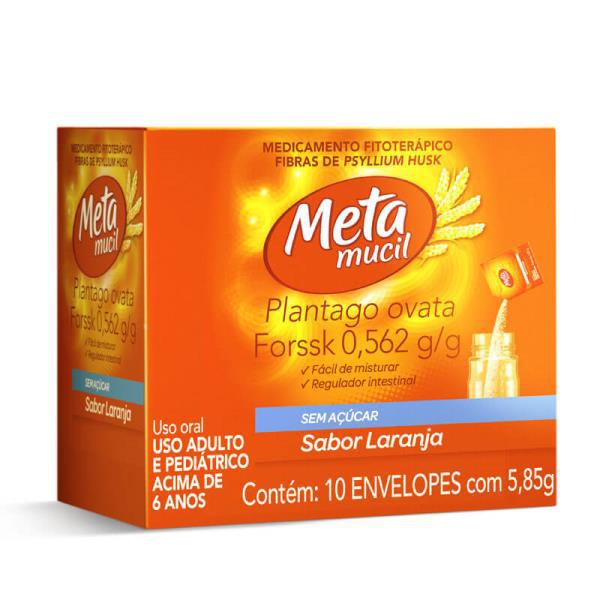 Metamucil Sabor Laranja 10 Envelopes