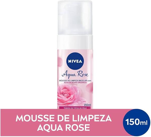Mousse De Limpeza Facial - Nivea Aqua Rose 150ml