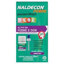 Naldecon Febre Bebê 100mg/ml Uva Caixa 30ml Solução + Conta-Gotas