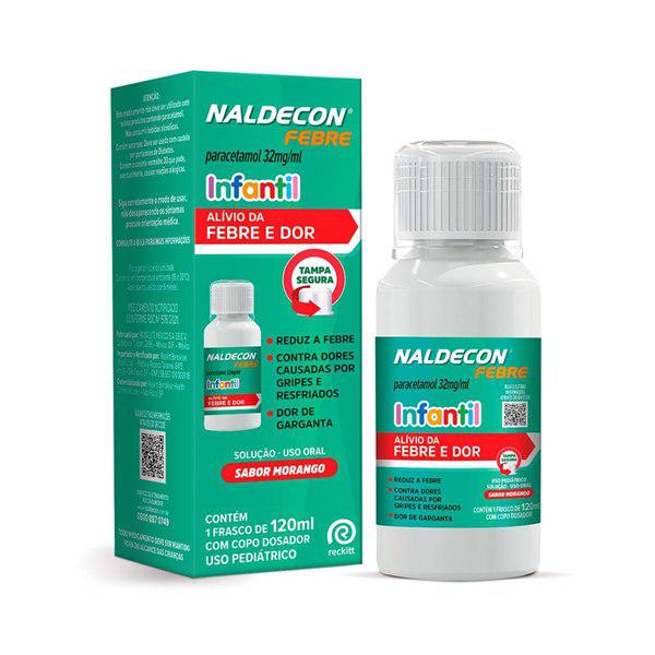 Naldecon Febre Infantil Paracetamol 32mg/ml 120ml