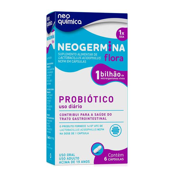 Neogermina Flora Probiótico Com 12 cápsulas Neo Química