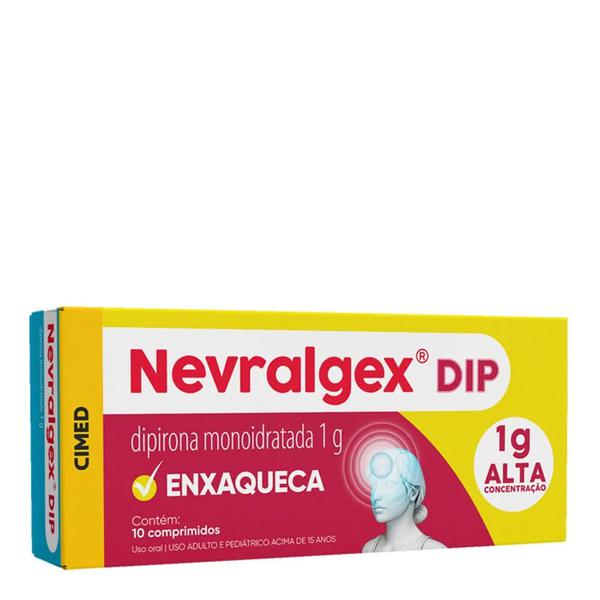 Nevralgex Dip 1g Enxaqueca Cimed 10 Comprimidos