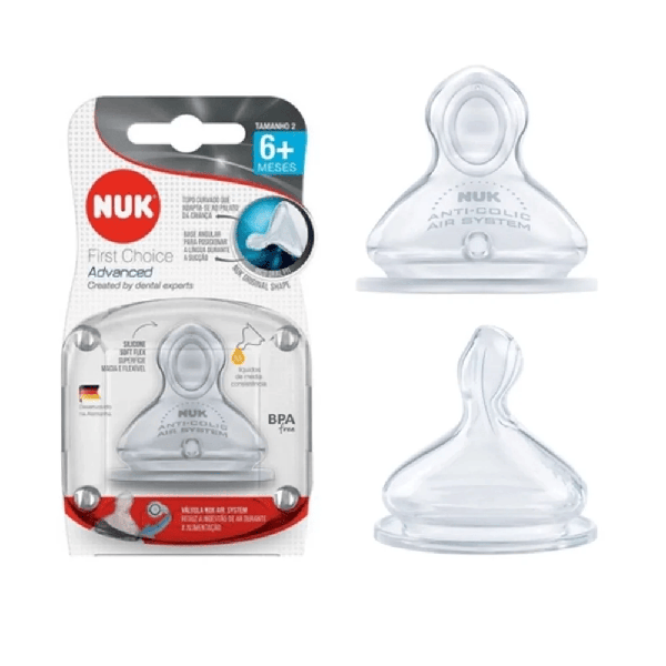 Bico para Mamadeira First Choice Advanced 6+ Tamanho 2 NUK