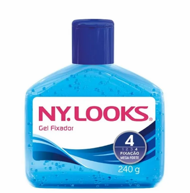NY Looks Gel 4 Mega Forte Azul 240 g