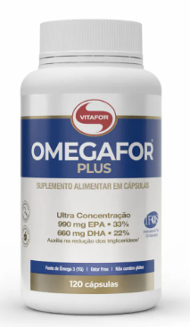 Omegafor Plus Ômega 3 1 g com 120 cápsulas (Vitafor)