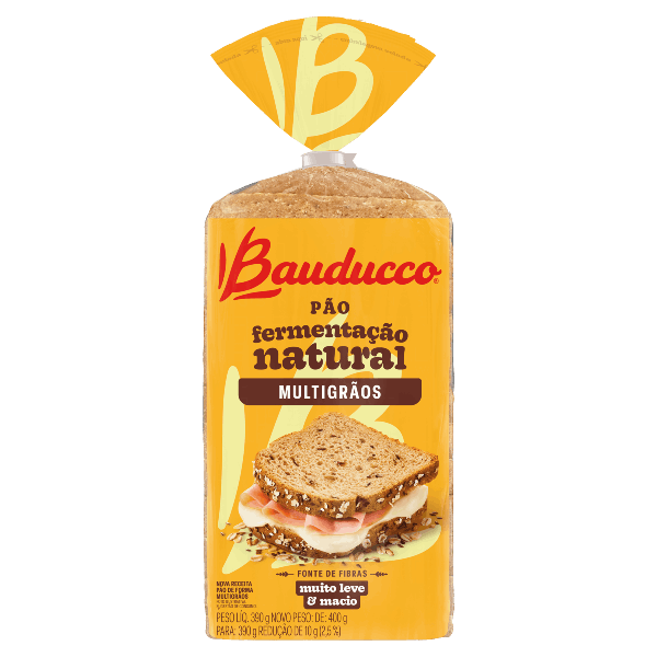 Pão de Forma Multigrãos Bauducco Pacote 390g