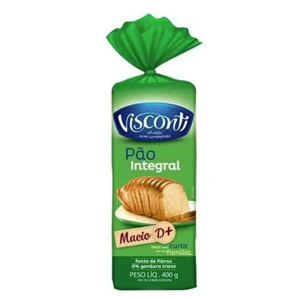 Pão de Forma Visconti Integral 400g