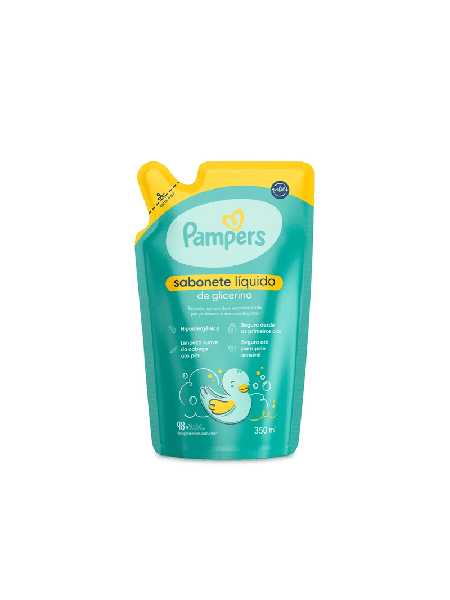 Sabonete Líquido Pampers Glicerina 350ml - Refil