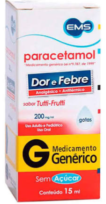 PARACETAMOL 200MG/ML FR 15ML MCG