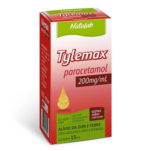 Paracetamol Tylemax 200mg/ml Sabor Tutti-Frutti Frasco 15ml 