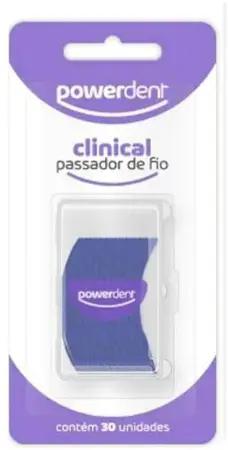 Passador Passa Fio Dental Powerdent Powerline 30 Unidades