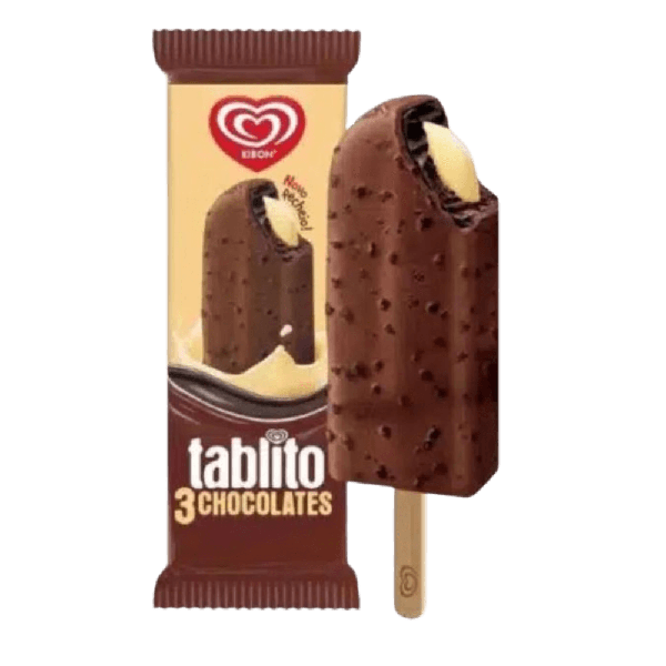 Picolé Kibon Tablito 3 chocolates 72ml