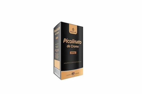 Picolinato de Cromo 500mg C/60 Cápsulas Gold Lab