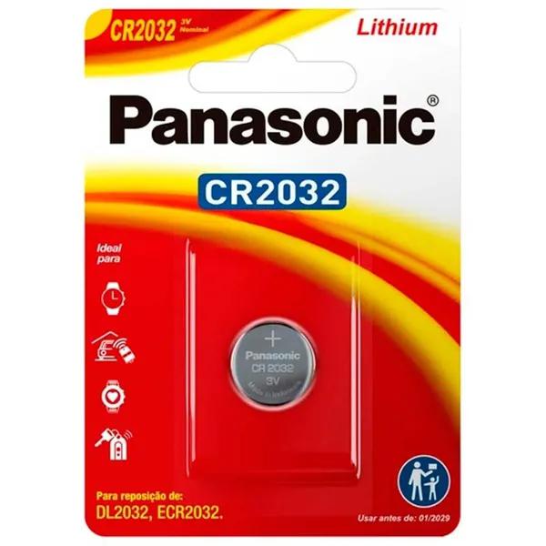 Pilha Panasonic Lítio 3V CR2032 1 Unidade